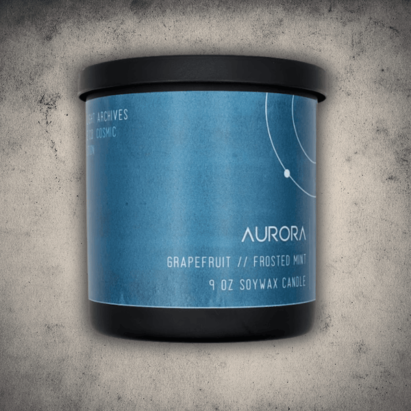 Aurora Candle l Citrus Mint Sci-fi Candle l Emberlight Archives